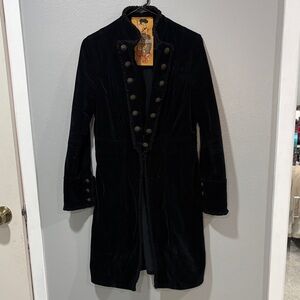 Khan cotton velvet military / frock coat